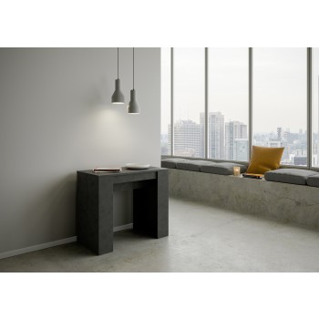 Basic Console - Extendable console 90x48/204 cm Basic Small White Ash