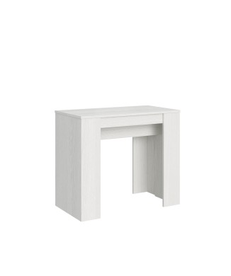 Basic Console - Extendable console 90x48/204 cm Basic Small White Ash