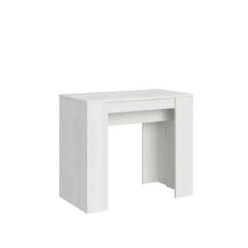 Basic Console - Extendable console 90x48/204 cm Basic Small White Ash