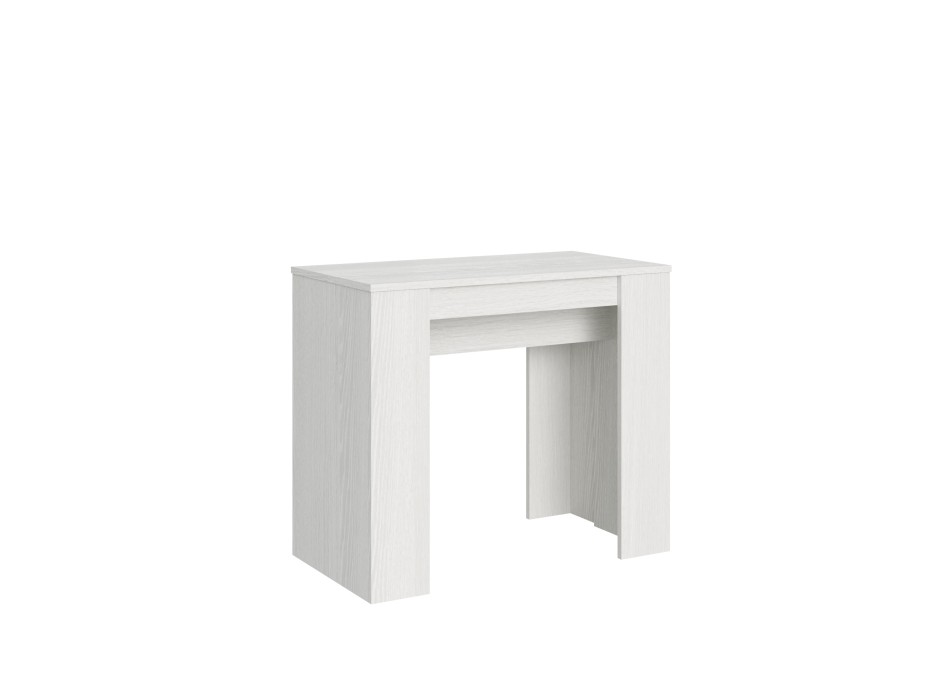 Basic Console - Extendable console 90x48/204 cm Basic Small White Ash