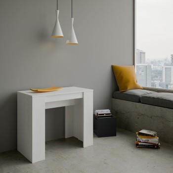 Basic Console - Extendable console 90x48/308 cm Basic White Ash