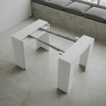 Basic Console - Extendable console 90x48/308 cm Basic White Ash