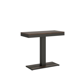 Capital Evolution console Anthracite frame - Extendable console 90x40/196 cm Capital Small Evolution Oak Natura Anthracite frame