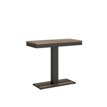 Capital Evolution console Anthracite frame - Extendable console 90x40/300 cm Capital Evolution Oak Natura Anthracite frame