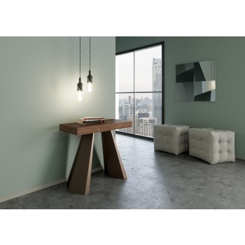 Diamante Console with Bear frame - Extendable console 90x40/190 cm Diamante Small Tinted Fir with Bear frame