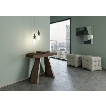 Diamante Console with Bear frame - Extendable console 90x40/196 cm Diamante Small White Ash with Bear frame