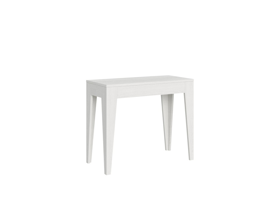 Isotta Console - Extendable console 90x42/198 cm Isotta Small White Ash