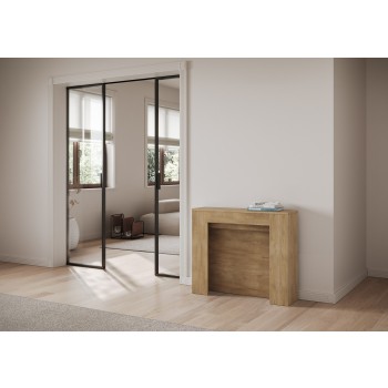 Kiba Console - Extendable console 90x25/211 cm Kiba White Ash