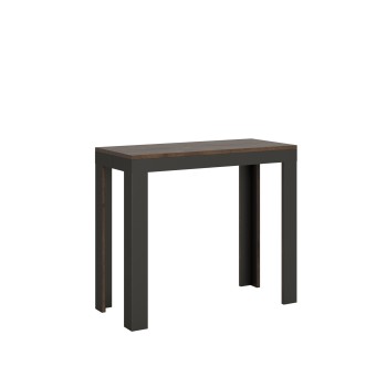 Console Evolution Line Anthracite frame - Extendable console 90x40/196 cm Small Evolution Line White Ash Anthracite frame