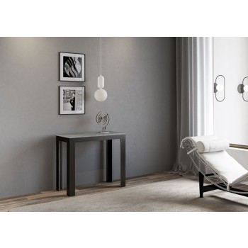 Console Evolution Line Anthracite frame - Extendable console 90x40/300 cm Evolution Line White Ash Anthracite frame