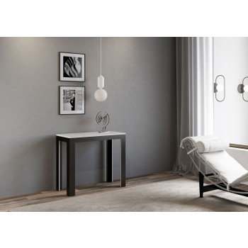 Console Evolution Line Anthracite frame - Extendable console 90x40/300 cm Evolution Line White Ash Anthracite frame