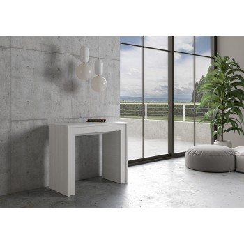 Mia Console - Extendable console 90x42/198 cm Mia Small White Ash