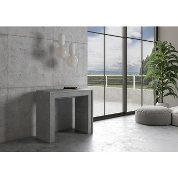 Mia Console - Extendable console 90x42/198 cm Mia Small White Ash