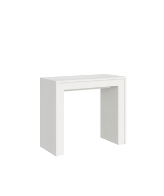 Mia Console - Extendable console 90x42/198 cm Mia Small White Ash