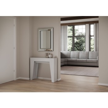 Narrow Console - Extendable console 90x25/181 cm Narrow White Ash