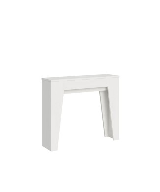 Narrow Console - Extendable console 90x25/181 cm Narrow White Ash