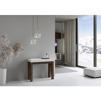 Naxy Console - Extendable Console 90x40/196 cm Naxy Small White Ash