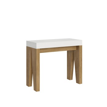 Naxy Console - Extendable Console 90x40/196 cm Naxy Small White Ash