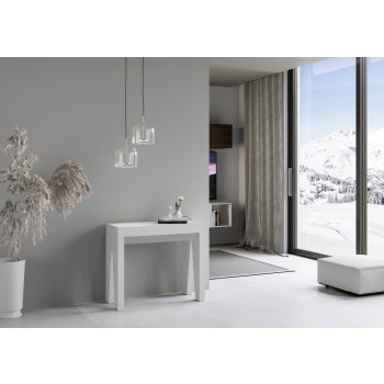 Naxy Console - Extendable Console 90x40/196 cm Naxy Small White Ash