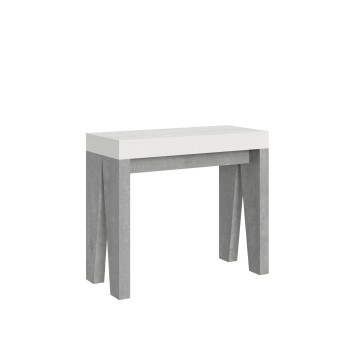 Naxy Console - Extendable Console 90x40/196 cm Naxy Small White Ash