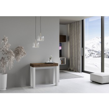 Naxy Console - Extendable Console 90x40/196 cm Naxy Small White Ash