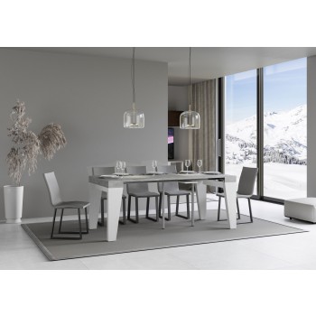 Naxy Console - Extendable Console 90x40/196 cm Naxy Small White Ash