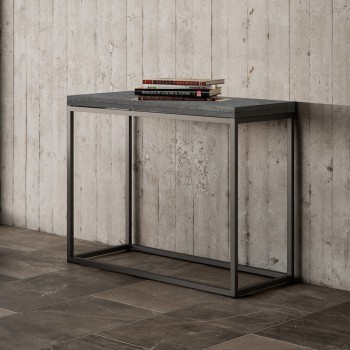 Nordica Libra console Anthracite frame - Opening console 90x45/90 cm Nordica Libra Quercia Natura Anthracite frame