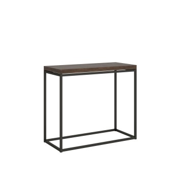 Nordica Libra console Anthracite frame - Opening console 90x45/90 cm Nordica Libra Quercia Natura Anthracite frame