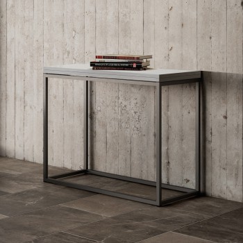 Nordica Libra console Anthracite frame - Opening console 90x45/90 cm Nordica Libra Quercia Natura Anthracite frame