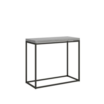 Nordica Libra console Anthracite frame - Opening console 90x45/90 cm Nordica Libra Quercia Natura Anthracite frame