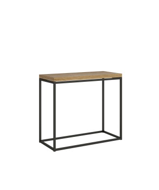 Nordica Libra console Anthracite frame - Opening console 90x45/90 cm Nordica Libra Quercia Natura Anthracite frame