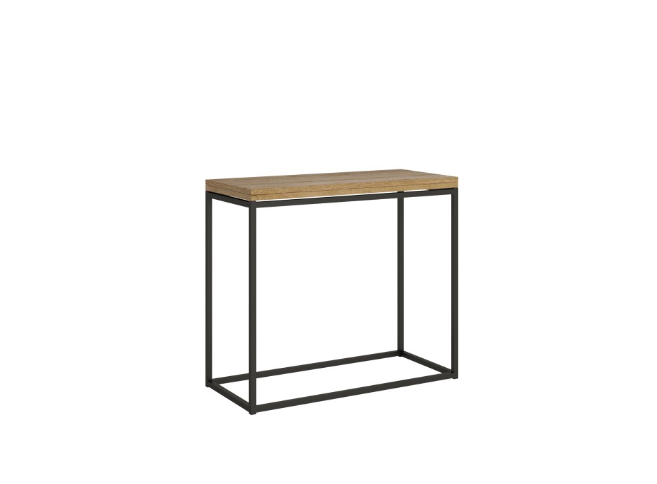 Nordica Libra console Anthracite frame - Opening console 90x45/90 cm Nordica Libra Quercia Natura Anthracite frame