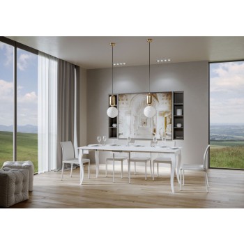 Holland Console - Extendable console 90x48/204 cm Holland Small White Ash