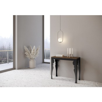 Paxon Evolution console Anthracite frame - Extendable console 90x40/300 cm Paxon Evolution White Ash Anthracite frame