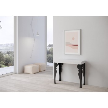 Paxon Premium Console Anthracite Frame - Extendable Console 90x40/300 cm Paxon Premium White Ash Anthracite Frame