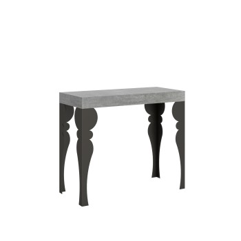 Paxon Premium Console Anthracite Frame - Extendable Console 90x40/300 cm Paxon Premium White Ash Anthracite Frame