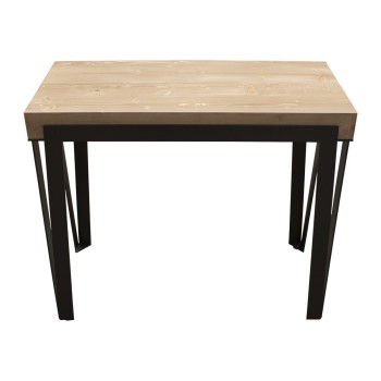 Rio console with Anthracite frame - Extendable console 90x40/196 cm Rio Small Premium Oak Natura with Anthracite frame