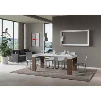 Roxell Console - Extendable Console 90x40/196 cm Roxell Small White Ash