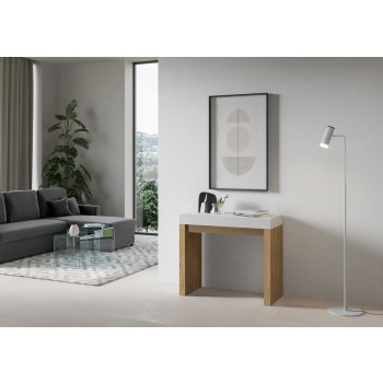 Roxell Console - Extendable Console 90x40/196 cm Roxell Small White Ash