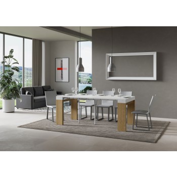 Roxell Console - Extendable Console 90x40/196 cm Roxell Small White Ash