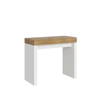 Roxell Console - Extendable Console 90x40/196 cm Roxell Small White Ash