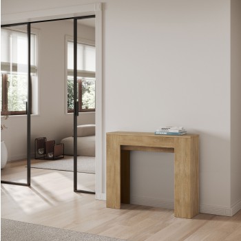 Slick Console - Extendable console 90x25/181 cm Slick White Ash