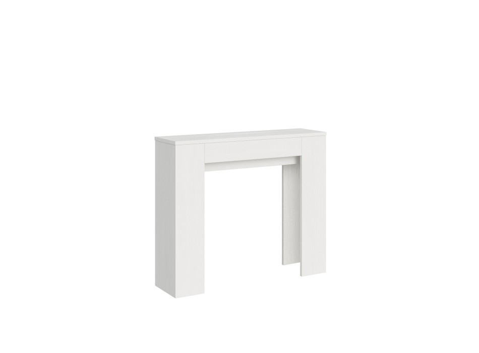 Slick Console - Extendable console 90x25/181 cm Slick White Ash