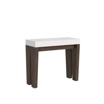 Spimbo Console - Extendable console 90x40/196 cm Spimbo Small White Ash