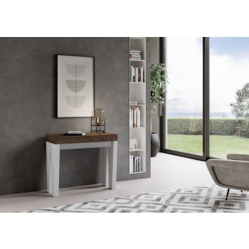 Spimbo Console - Extendable console 90x40/196 cm Spimbo Small White Ash