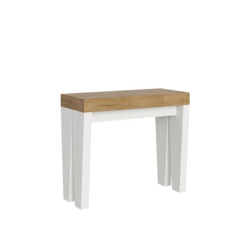 Spimbo Console - Extendable console 90x40/196 cm Spimbo Small White Ash