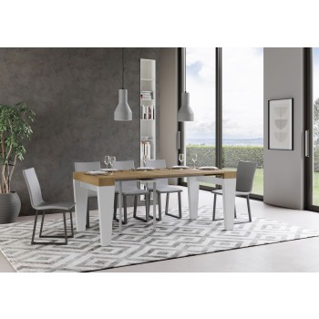 Spimbo Console - Extendable console 90x40/196 cm Spimbo Small White Ash