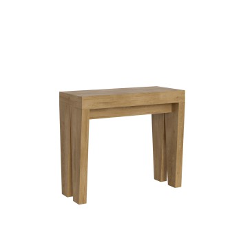 Spimbo Console - Extendable console 90x40/196 cm Spimbo Small White Ash