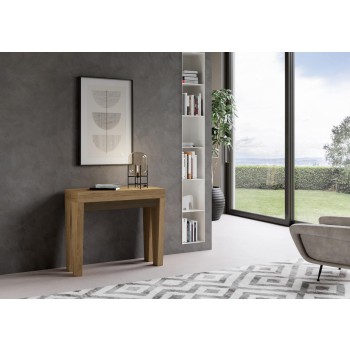 Spimbo Console - Extendable console 90x40/196 cm Spimbo Small White Ash