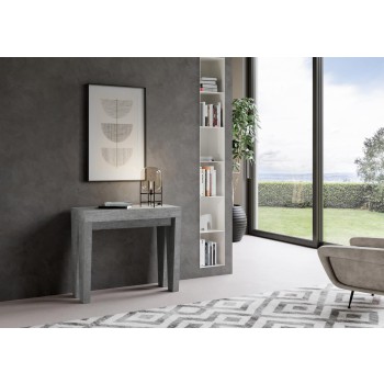 Spimbo Console - Extendable console 90x40/196 cm Spimbo Small White Ash